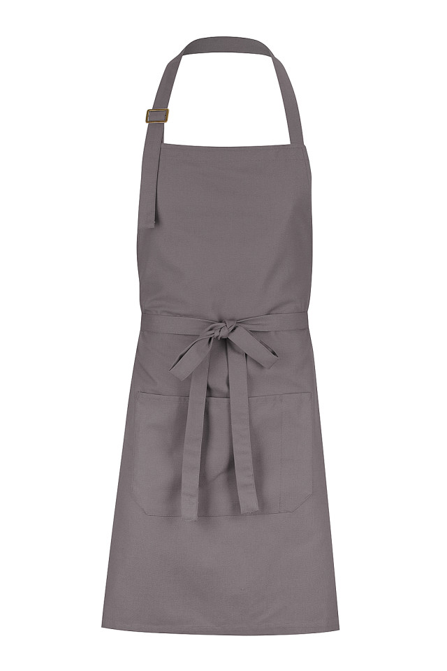 Unisex Alfie Bib Apron Grey