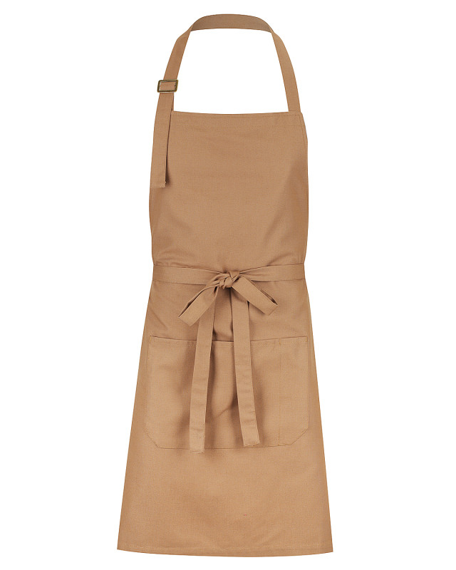 Unisex Alfie Bib Apron Khaki