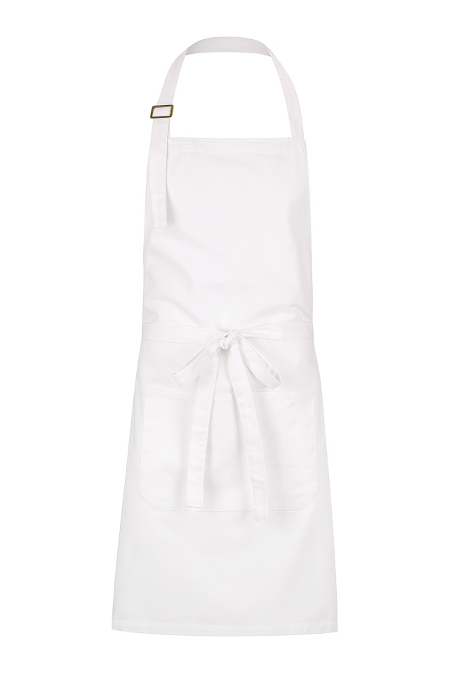 Unisex Alfie Bib Apron White