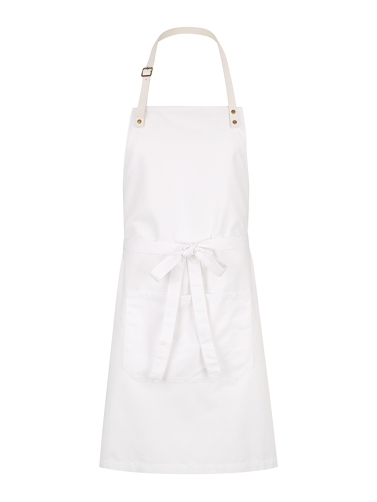 Unisex Manhattan Bib Apron White
