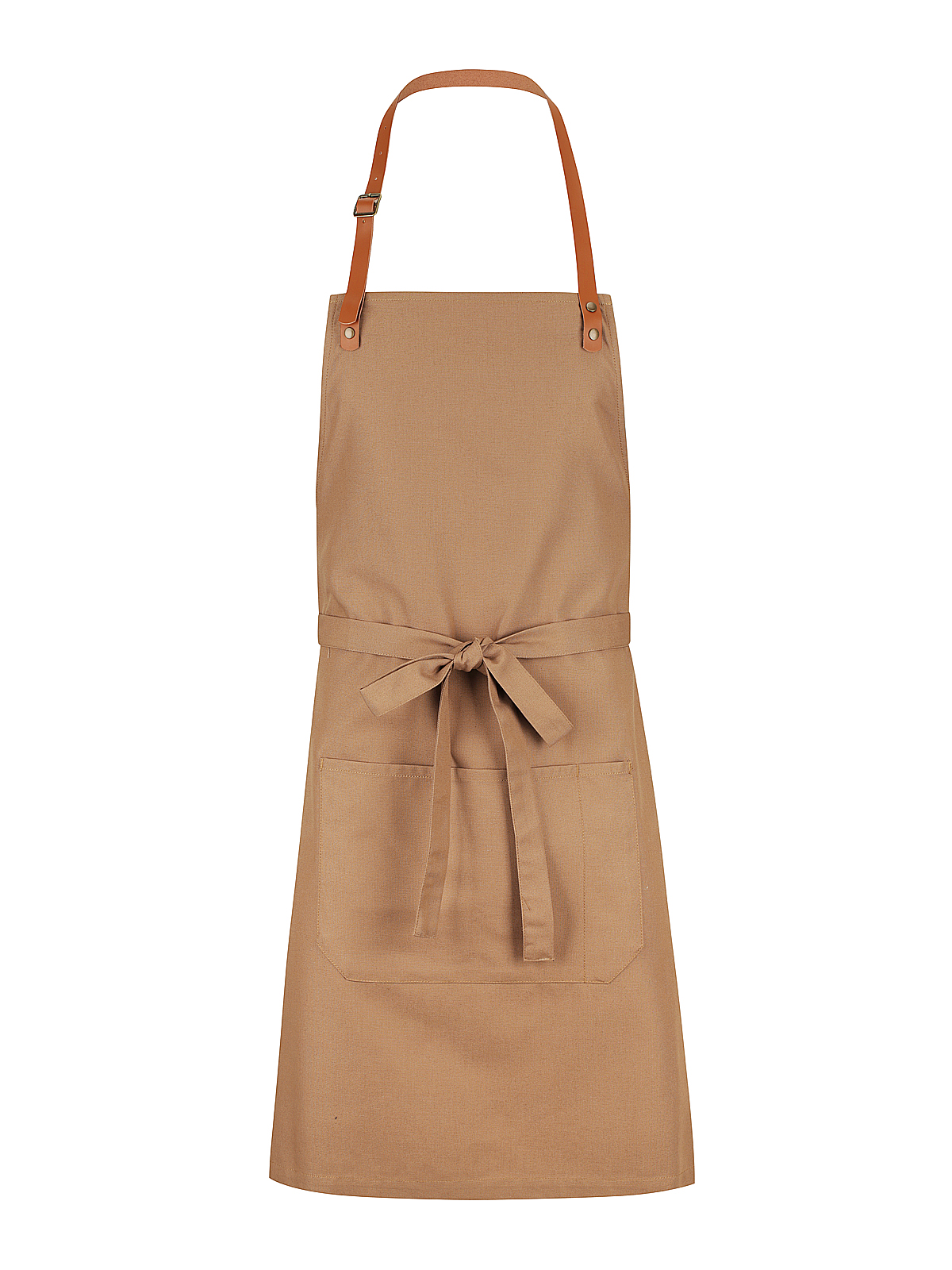 Unisex Manhattan Bib Apron Khaki