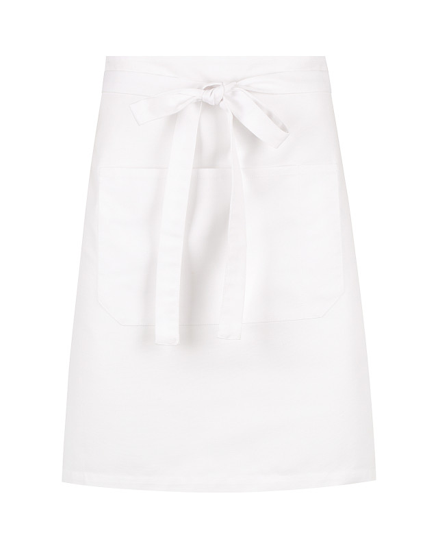 Unisex Capri Waist Apron White