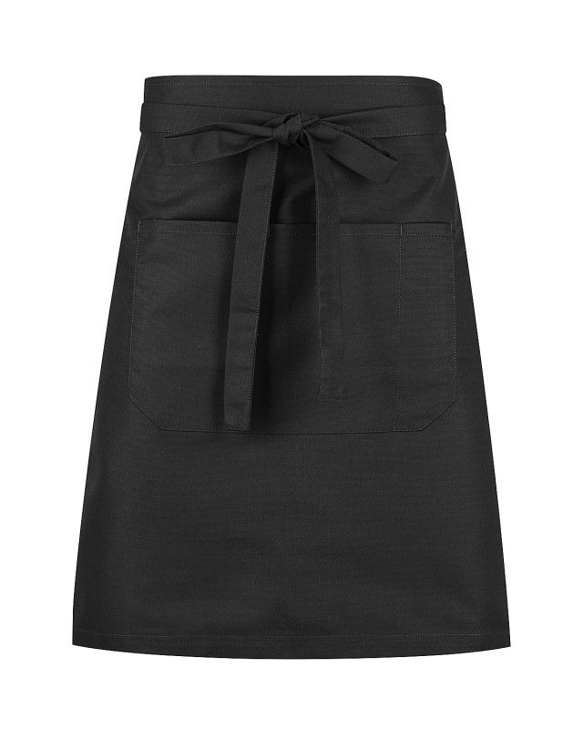 Unisex Capri Waist Apron Black