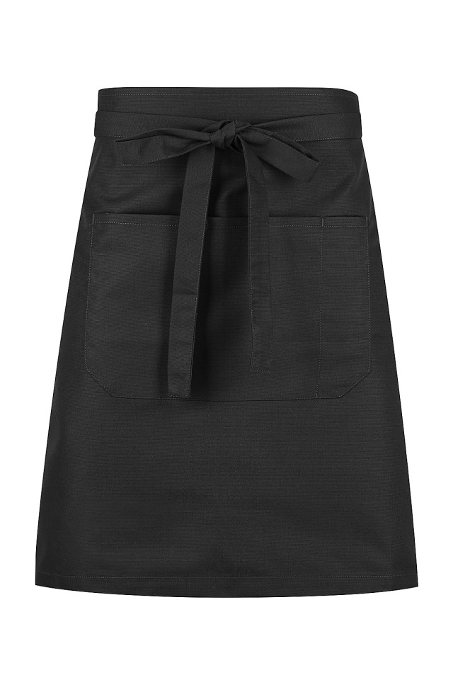 Unisex Capri Waist Apron Black