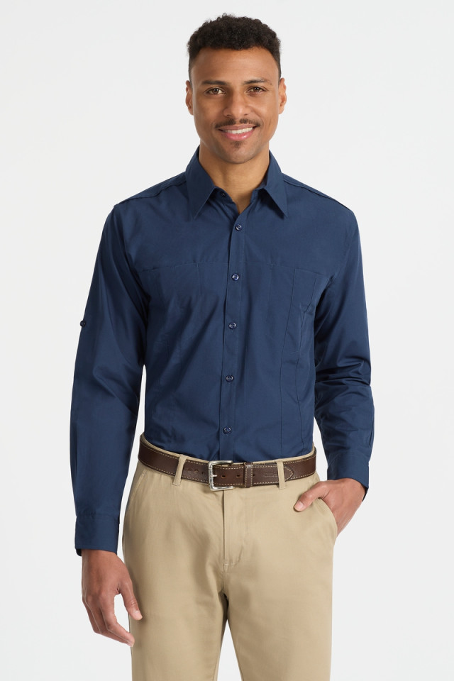 Men’s Murray Long Sleeve Shirt Wine - Image 2