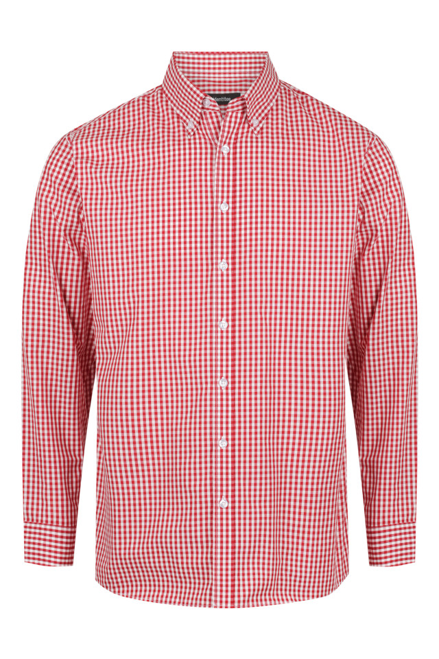 Men’s Miller Long Sleeve Shirt Red/White