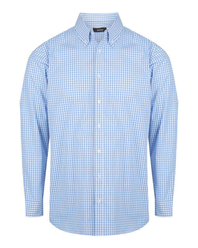 Men’s Miller Long Sleeve Shirt Sky/White