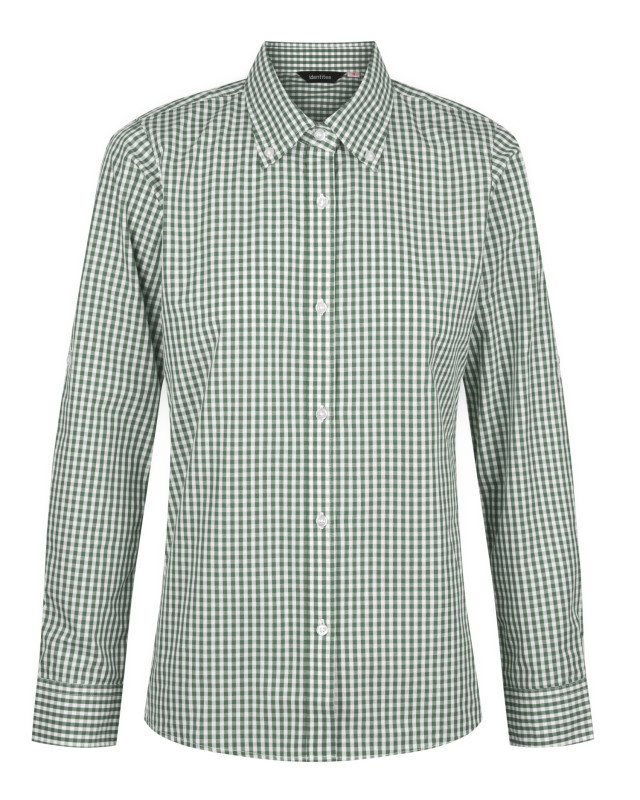 Women’s Miller Long Sleeve Shirt Racing Green/White