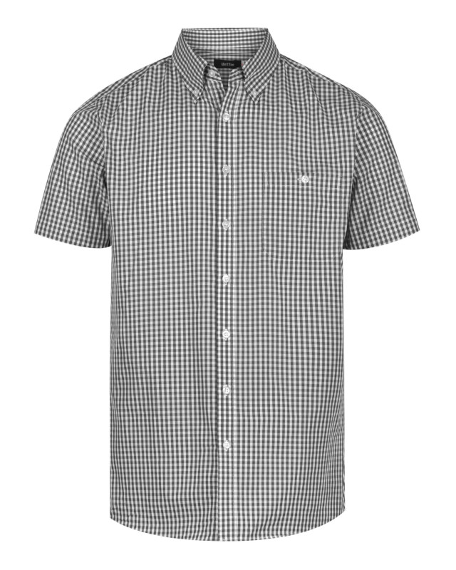 Men’s Miller Short Sleeve Shirt Black/White