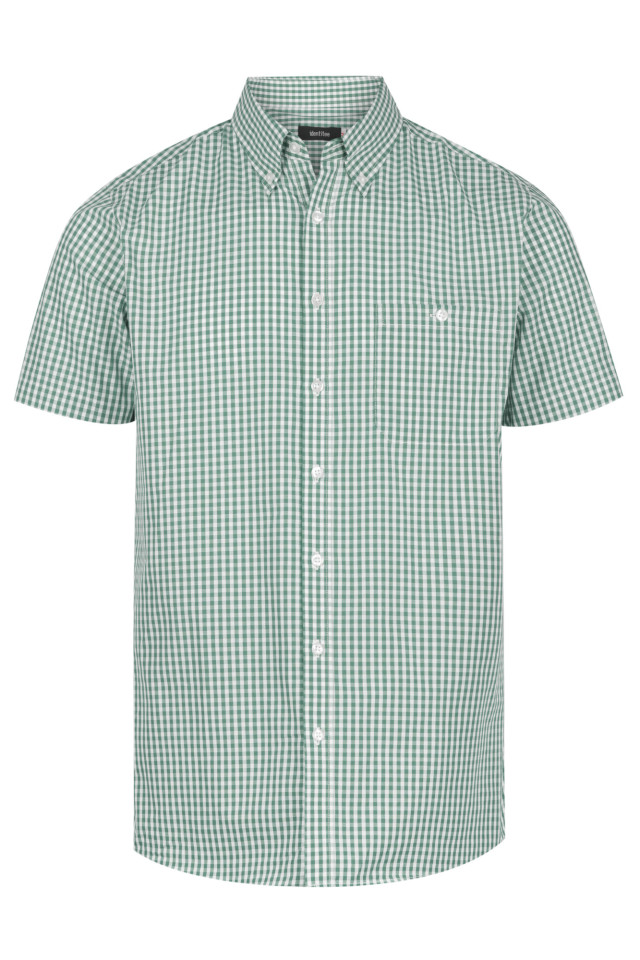 Men’s Miller Short Sleeve Shirt Racing Green/White