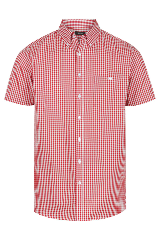 Men’s Miller Short Sleeve Shirt Red/White