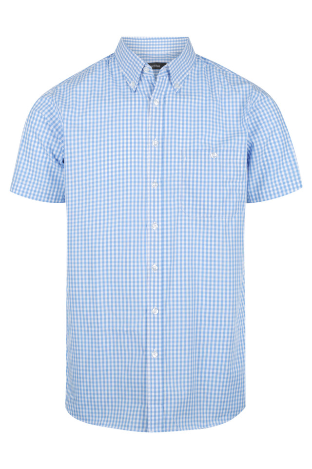 Men’s Miller Short Sleeve Shirt Sky/White