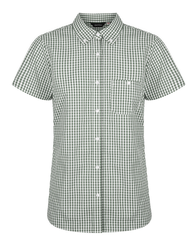 Women’s Miller Short Sleeve Shirt Racing Green/White