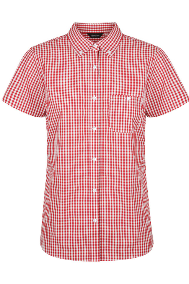 Women’s Miller Short Sleeve Shirt Red/White