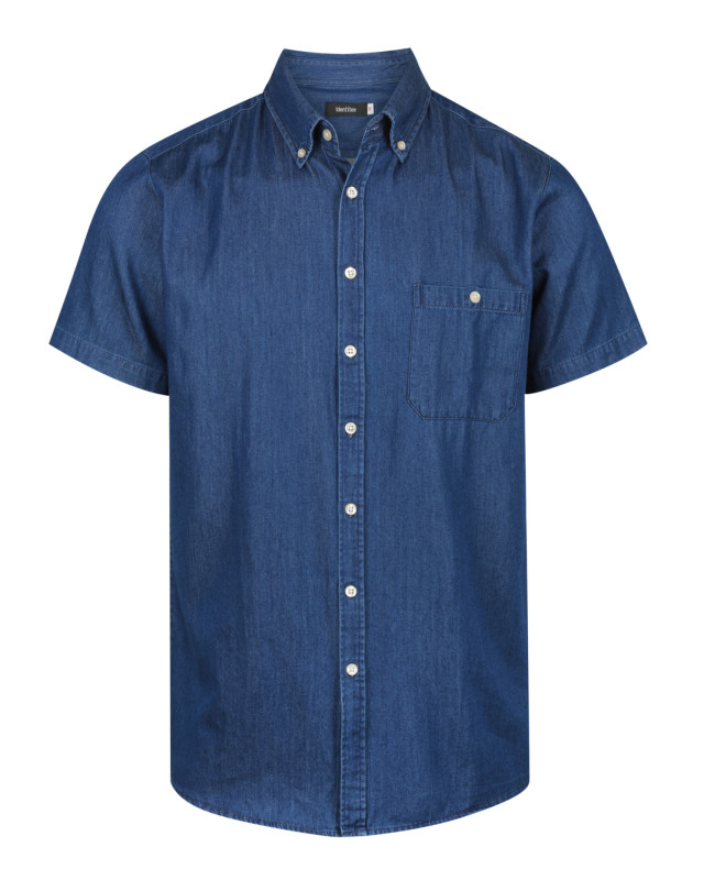 Men’s Dylan Short Sleeve Shirt Indigo Blue