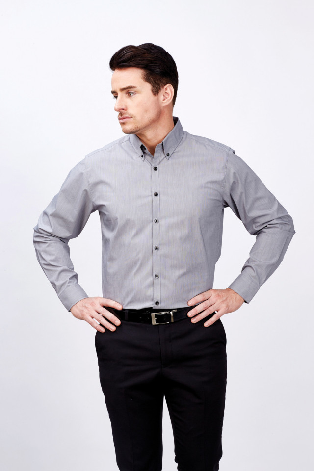 Men’s Baxter Long Sleeve Shirt White - Image 2