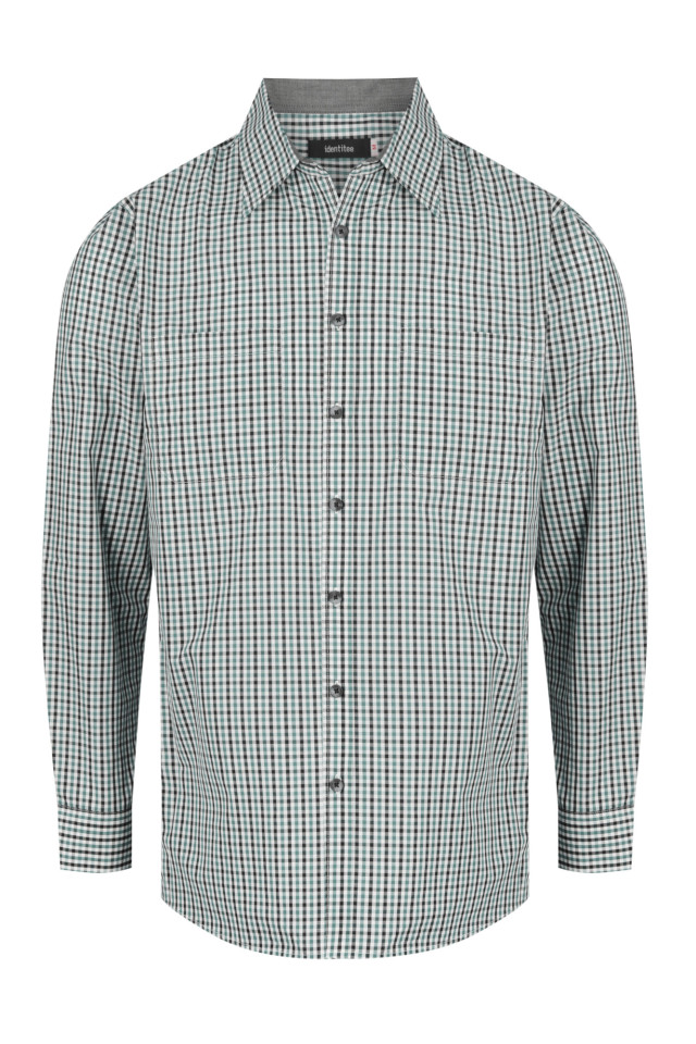 Men’s Hudson Long Sleeve Shirt Green/Black/White