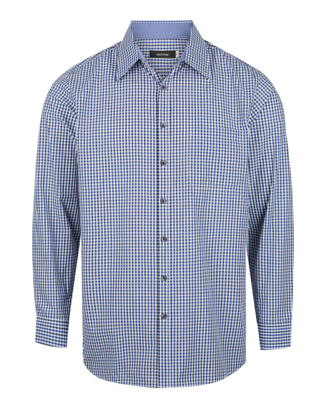 Men’s Hudson Long Sleeve Shirt Navy/Black/White