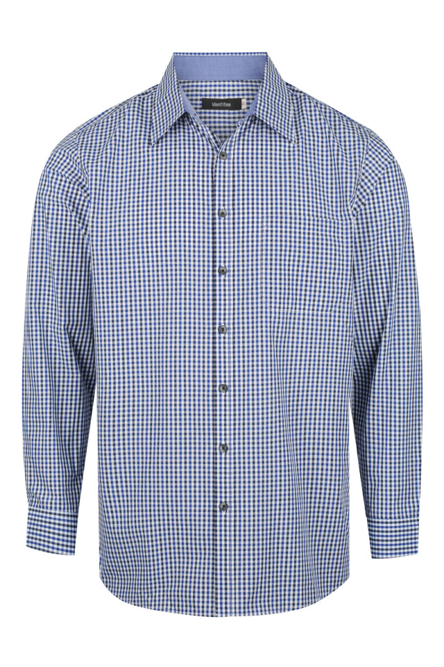 Men’s Hudson Long Sleeve Shirt Navy/Black/White