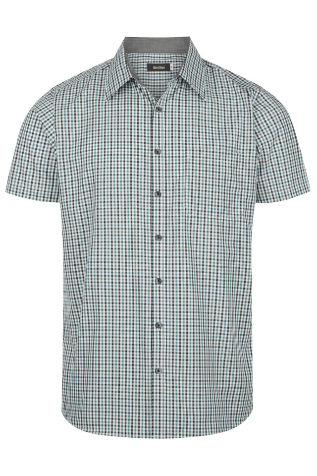 Men’s Hudson Short Sleeve Shirt Green/Black/White