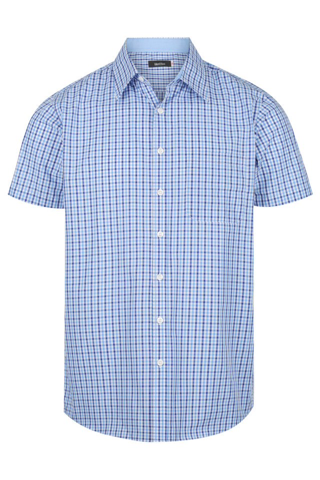 Men’s Hudson Short Sleeve Shirt Navy/Sky/White