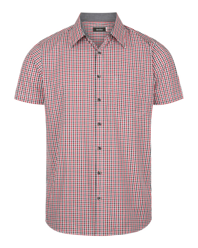 Men’s Hudson Short Sleeve Shirt Red/Black/White
