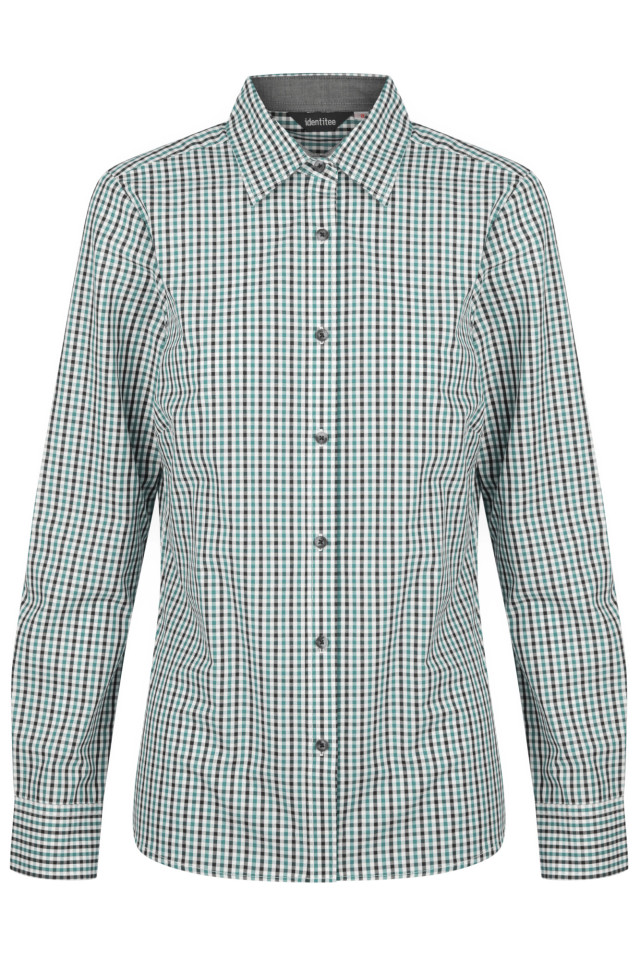Women’s Hudson Long Sleeve Shirt Green/Black/White