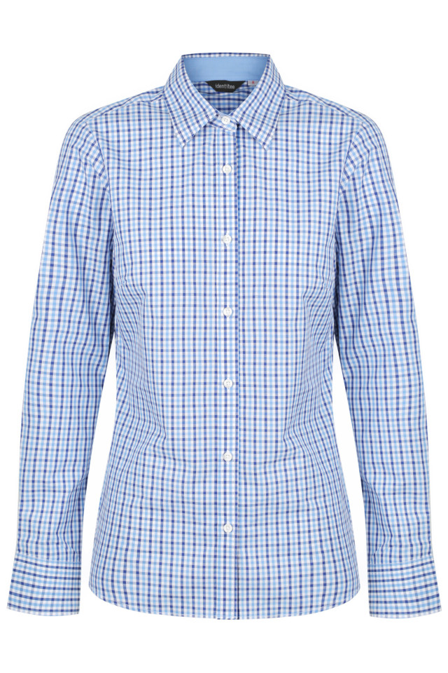 Women’s Hudson Long Sleeve Shirt Navy/Sky/White