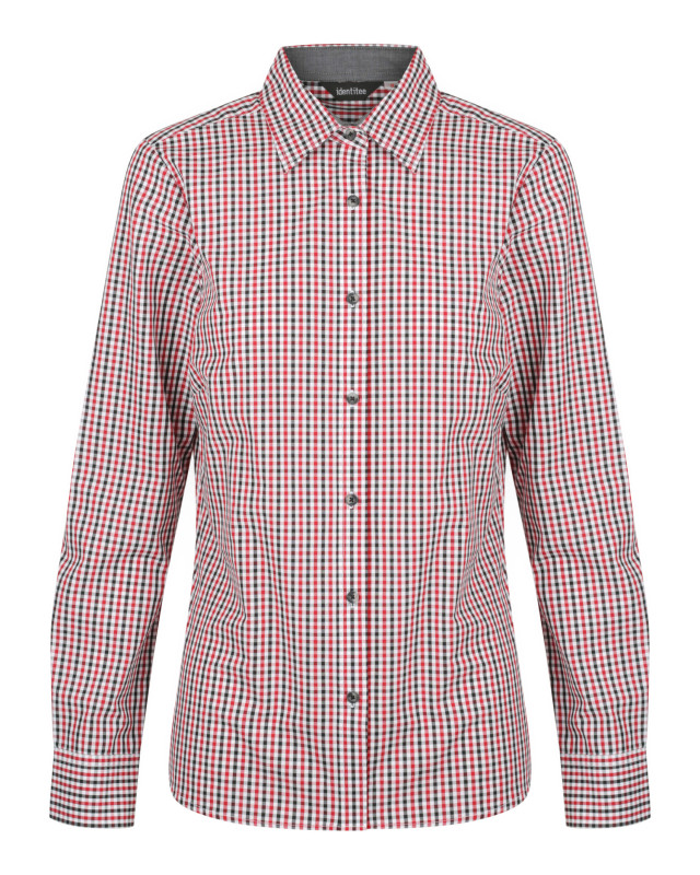 Women’s Hudson Long Sleeve Shirt Red/Black/White