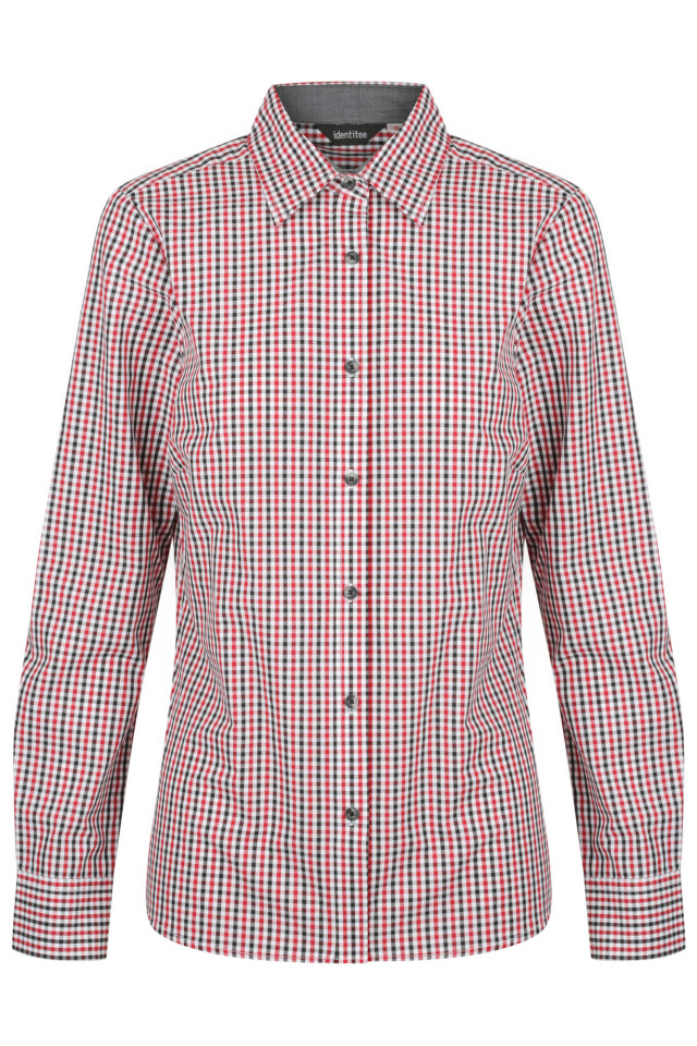 Women’s Hudson Long Sleeve Shirt Red/Black/White
