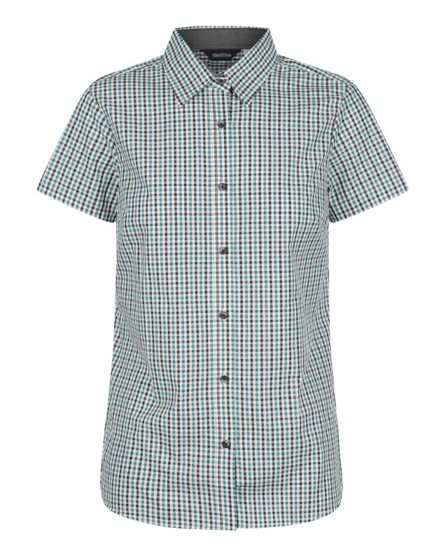 Women’s Hudson Short Sleeve Shirt Green/Black/White