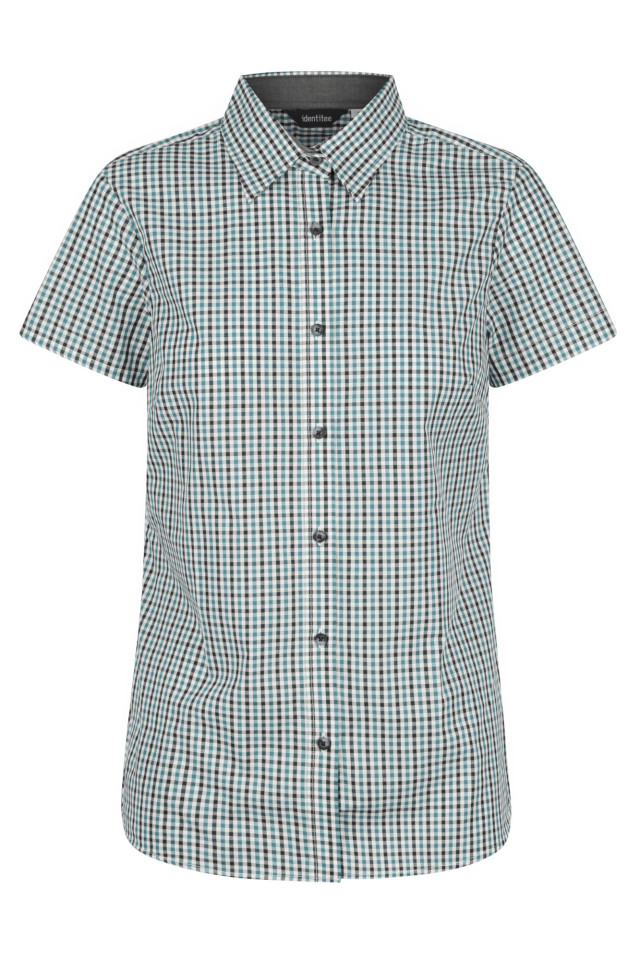 Women’s Hudson Short Sleeve Shirt Green/Black/White