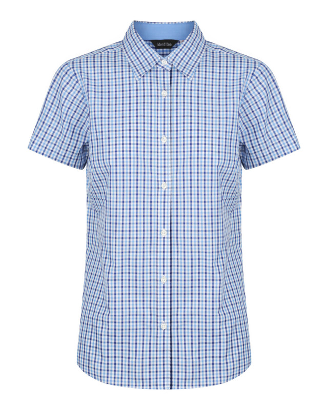 Women’s Hudson Short Sleeve Shirt Navy/Sky/White