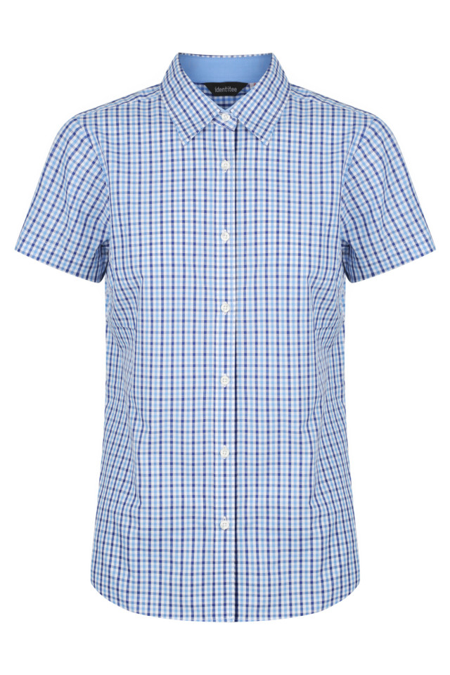 Women’s Hudson Short Sleeve Shirt Navy/Sky/White