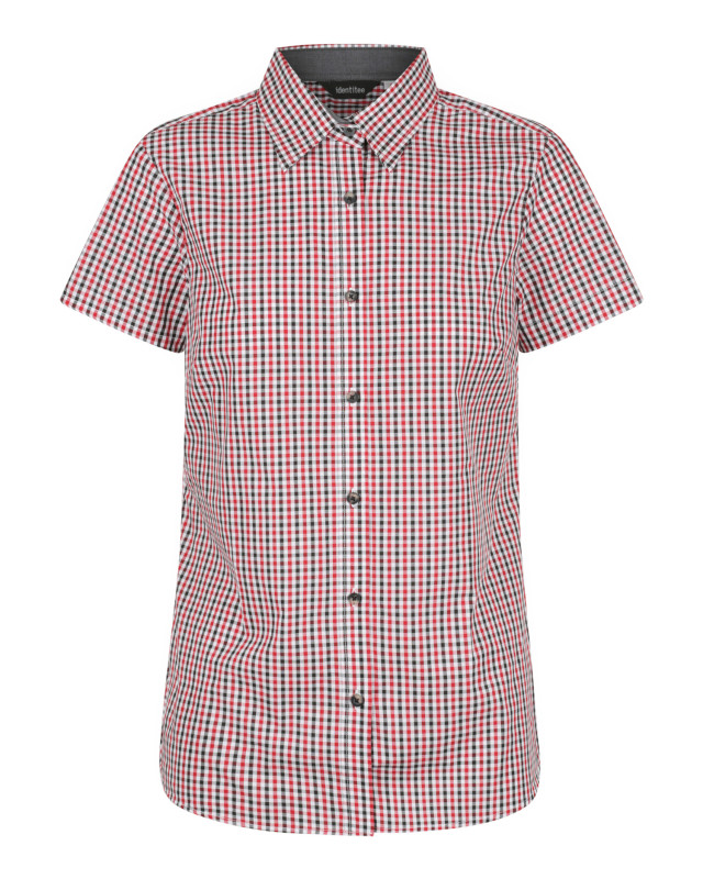 Women’s Hudson Short Sleeve Shirt Red/Black/White