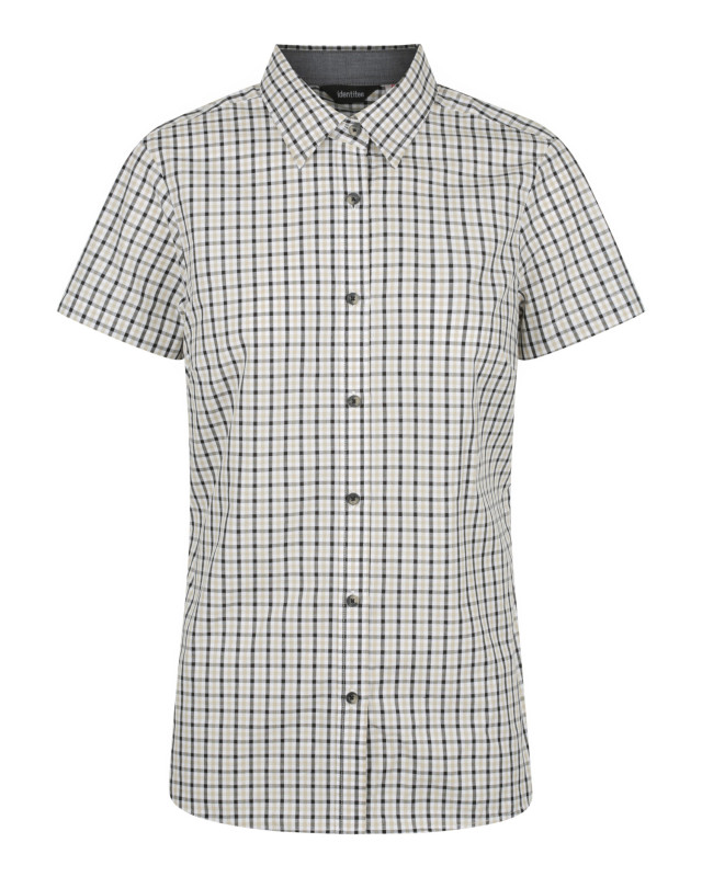 Women’s Hudson Short Sleeve Shirt Taupe/Black/White