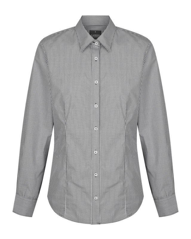 Womens Westgarth Gingham Long Sleeve Shirt Black