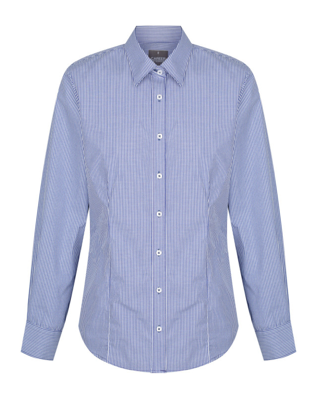 Womens Westgarth Gingham Long Sleeve Shirt Navy