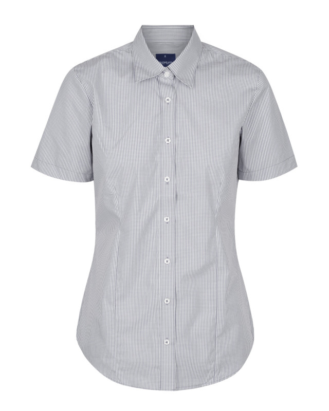 Women’s Westgarth Gingham Short Sleeve Shirt Grey