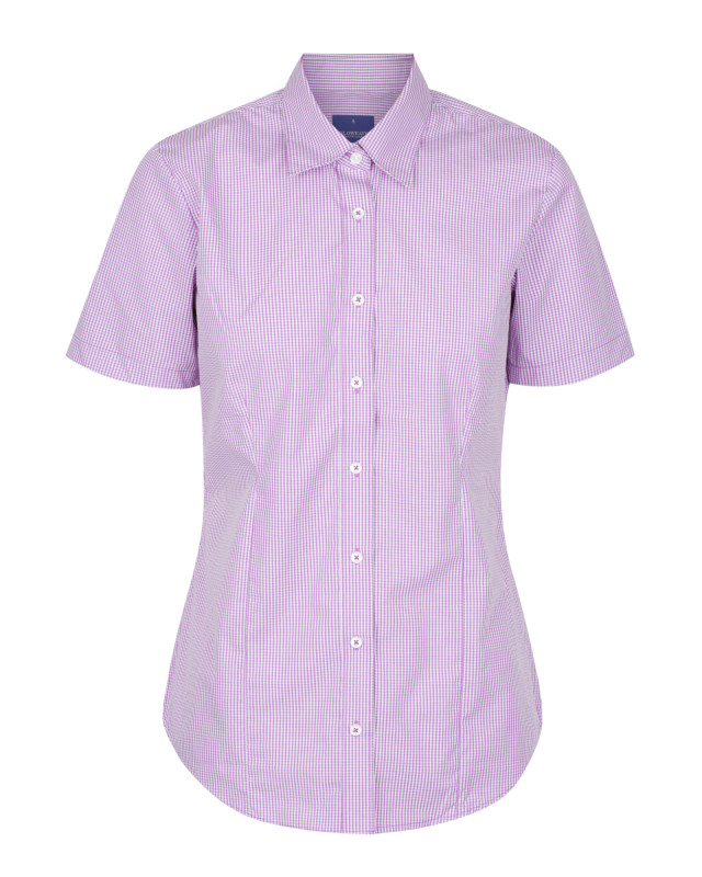 Women’s Westgarth Gingham Short Sleeve Shirt Lilac
