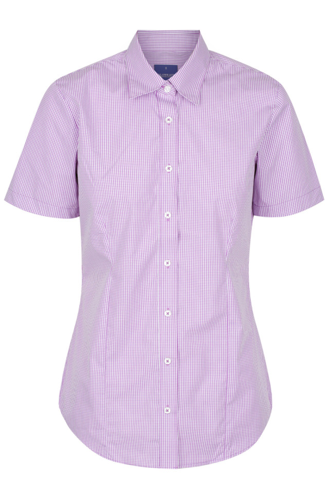 Women’s Westgarth Gingham Short Sleeve Shirt Lilac