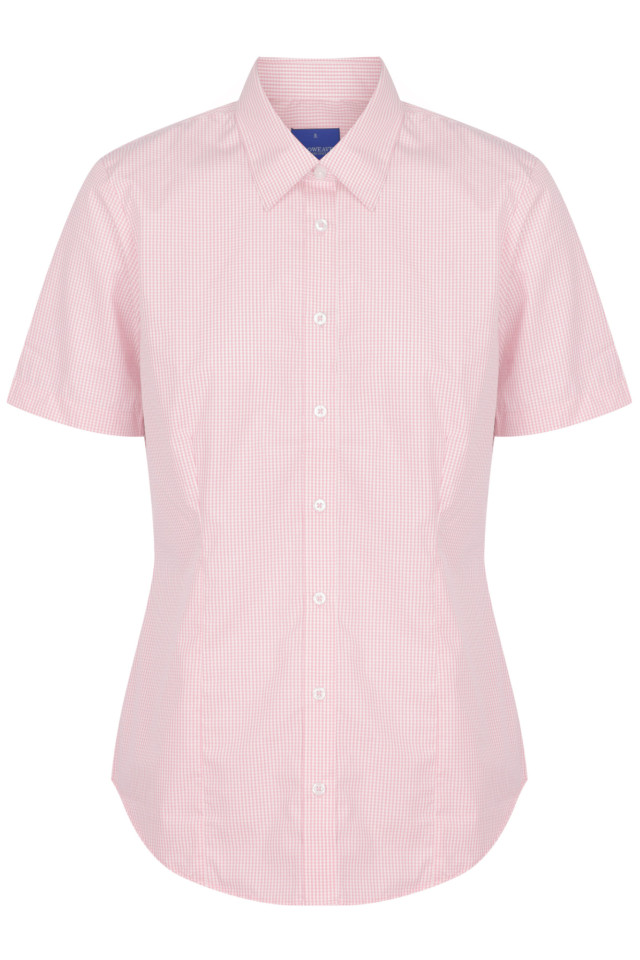 Women’s Westgarth Gingham Short Sleeve Shirt Pink