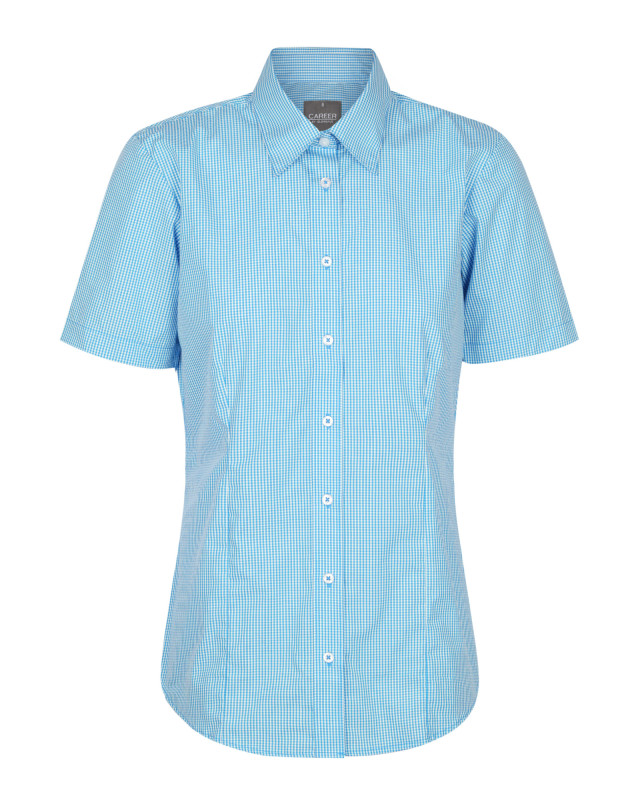 Women’s Westgarth Gingham Short Sleeve Shirt Teal