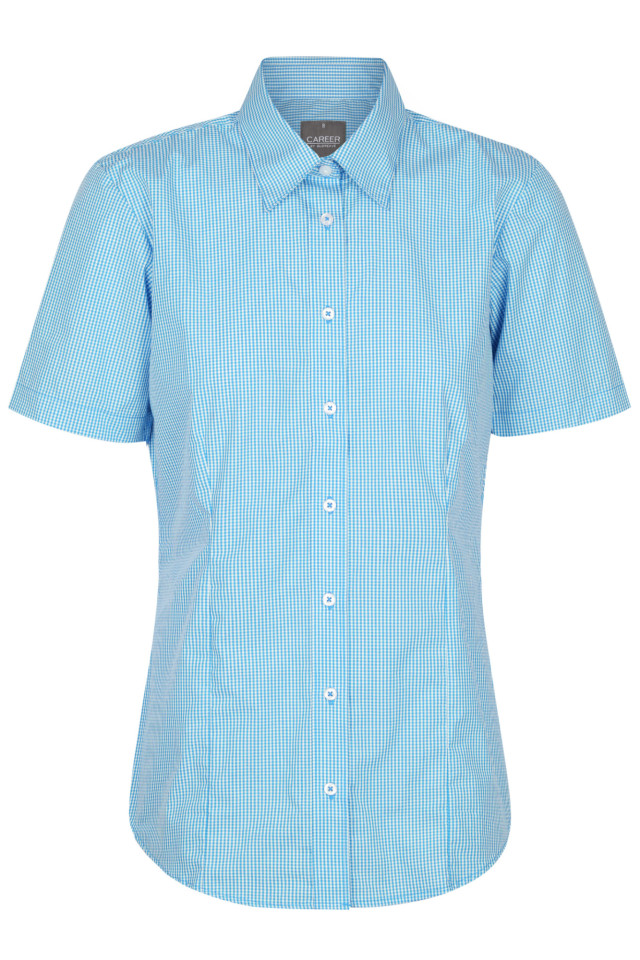 Women’s Westgarth Gingham Short Sleeve Shirt Teal