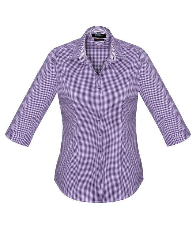 Womens Newport 3/4 Sleeve Shirt Purple Reign