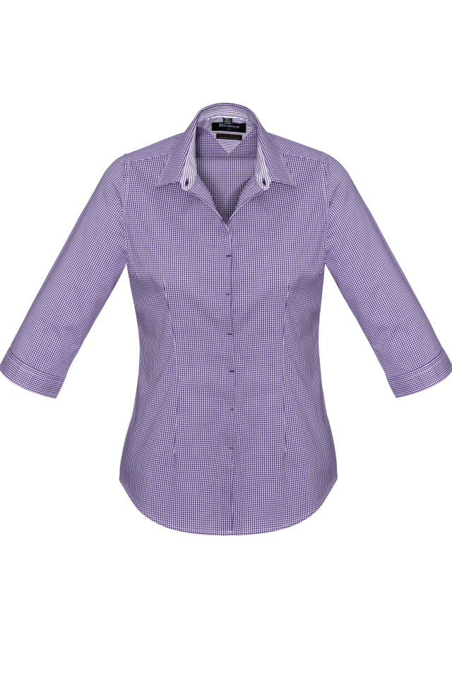 Womens Newport 3/4 Sleeve Shirt Purple Reign