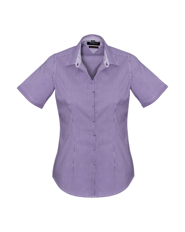 Womens Newport Short Sleeve Shirt Purple Reign