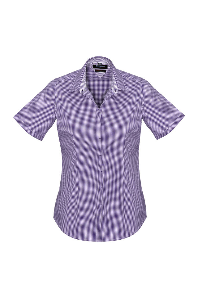 Womens Newport Short Sleeve Shirt Purple Reign
