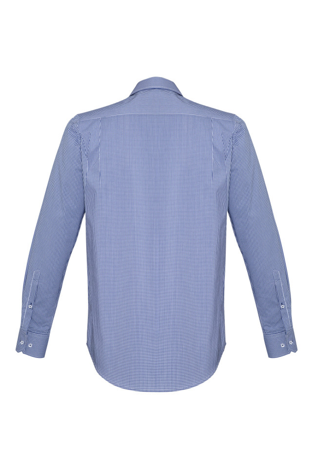Mens Newport Long Sleeve Shirt French Navy - Image 3