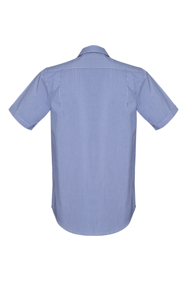 Mens Newport Short Sleeve Shirt French Navy - Image 3